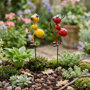 Belebe deinen Garten: Charmantes 2er-Set Gartenstecker 