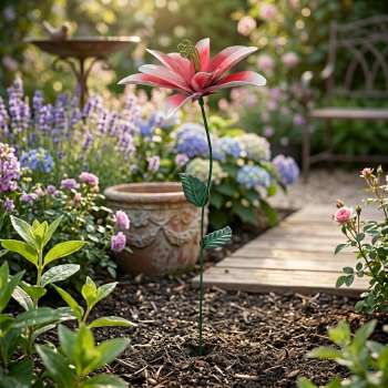 Bringen Sie Farbe in Ihr Paradies:  Metall-Gartenstecker 