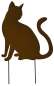 Preview: 2er Set Süße Beetstecker Katze - Gartendekoration