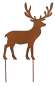 Preview: 3er-Set Beetstecker Tannenbaum, Stern & Hirsch – stimmungsvolle Gartendeko in Braun