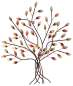 Preview: Atemberaubendes Wandbild Baum aus Metall - Dekoration