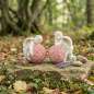 Preview: 2er Set Lieblicher Engel Rosenkugel ca. 10 cm - Dekoration