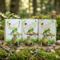 Preview: 3er Set Niedlicher Froschkönig in Geschenktasche ca. 3,5 cm - Dekofigur