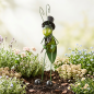 Preview: Beeindruckender Gartenstecker Grashüpfer - Höhe ca. 65 cm