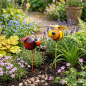 Preview: 2er Set Lustiger Gartenstecker Marienkäfer und Hummel ca. 75 cm - Gartendekoration
