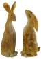 Preview: 2er Set Hübsches Hasenpaar ca. 16 cm – Dekofiguren