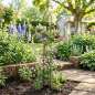 Preview: Gerades, schmales Rankgitter Estella ca. 148 cm - Gartendekoration