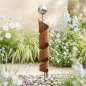 Preview: Beeindruckender Gartenstecker Spirale in Rostoptik