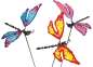 Preview: 3er Set Farbenfrohe Gartenstecker Libelle Pfeifenputzer ca. 55 cm - Gartendekoration