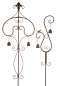 Preview: Bezaubernder Gartenstecker Navia mit zwei Glocken ca. 140 cm - Gartendekoration