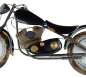 Preview: Stilvolles Wandbild Motorrad aus Metall - Dekoration