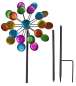 Preview: Buntes Windrad – Farbenspiel aus Metall für Garten und Terrasse