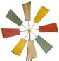 Preview: Wunderschönes mediterranes Windrad groß in mallorquinischem Stil ca. 170 cm - Windspiel