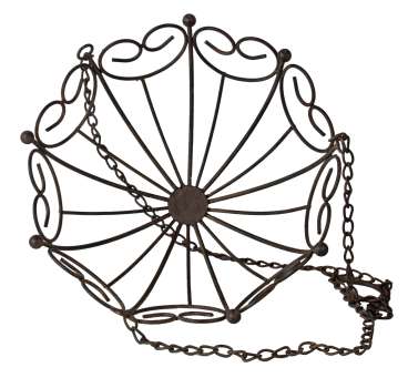 Preview: Eleganter Metall-Hängekorb – Stilvolle Präsentation für Pflanzen & Dekoration