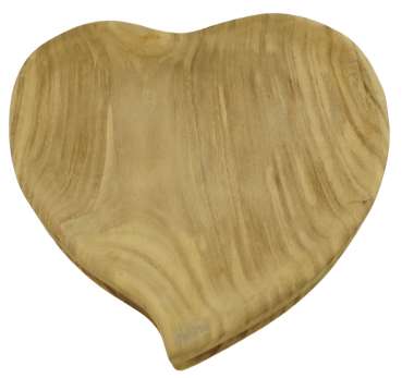 Wunderschöne Herzschale aus Holz - Dekoration