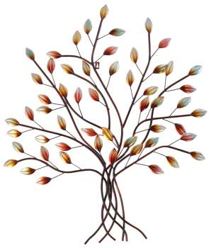Atemberaubendes Wandbild Baum aus Metall - Dekoration
