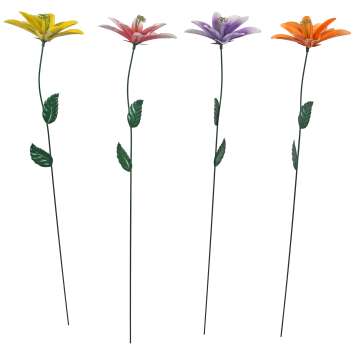 Preview: Bringen Sie Farbe in Ihr Paradies:  Metall-Gartenstecker 