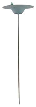 Zauberhafte handgefertigte Vogeltränke aus Glas weiß ca. 130 cm - Gartendekoration