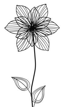 Preview: Beeindruckender Gartenstecker Blume Lili - 2er Set