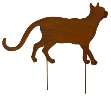 Preview: Beetstecker „Schleichende Katze“ – Ein lebendiger Akzent für Ihr Gartenparadies