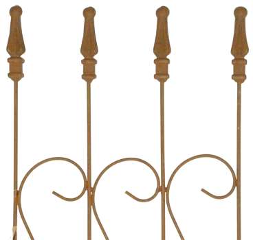 Gerade Rankhilfe Palermo ca. 120 cm   hoch aus Metall