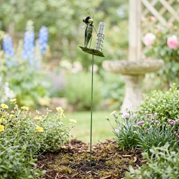 Charmanter Grashüpfer Regenmesser für Ihren Garten!