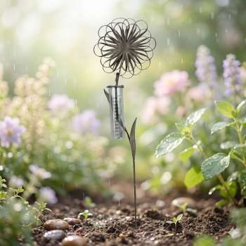 Schöner Regenmesser Blume ca. 108 cm - Gartendekoration