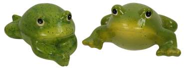 2er Set Hübsches Schwimmtier Frosch ca. 8 cm - Teichdekoration