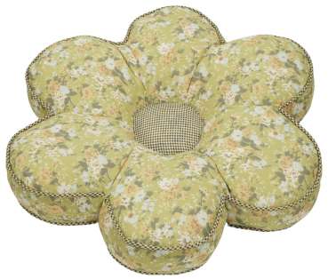 Bezaubernde Stuhlauflage Blume grün ca. Ø 42 cm – Sitzpolster