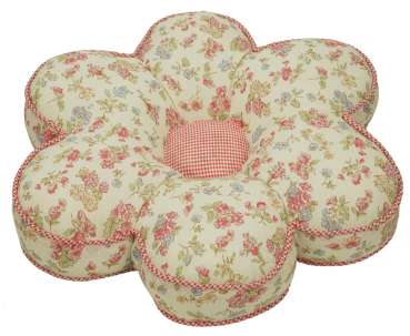 Bezaubernde Stuhlauflage Blume rosa ca. Ø 42 cm – Sitzpolster