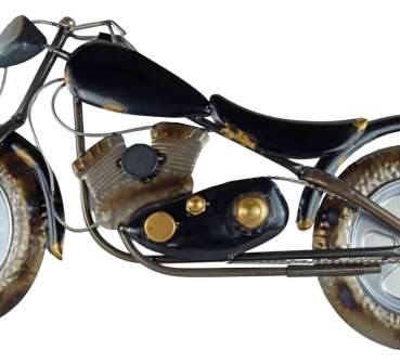 Stilvolles Wandbild Motorrad aus Metall - Dekoration