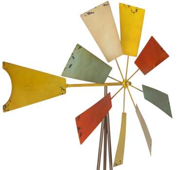 Wunderschönes mediterranes Windrad groß in mallorquinischem Stil ca. 170 cm - Windspiel