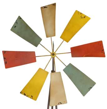 Wunderschönes mediterranes Windrad groß in mallorquinischem Stil ca. 170 cm - Windspiel