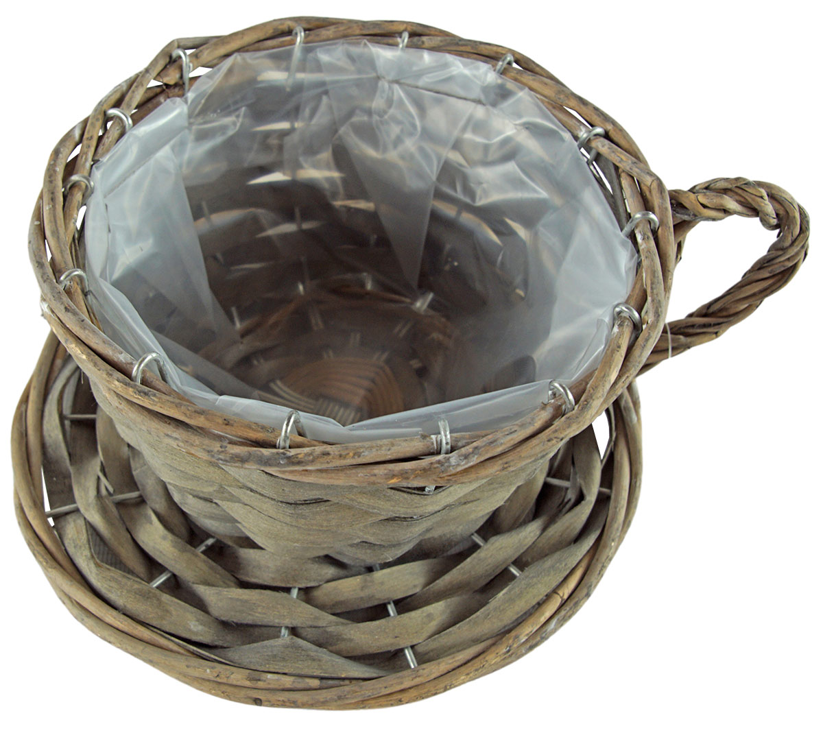 Gartenursel Ursula Böhner - 2er Set Natürliche Pflanztasse grau ca. 11 cm