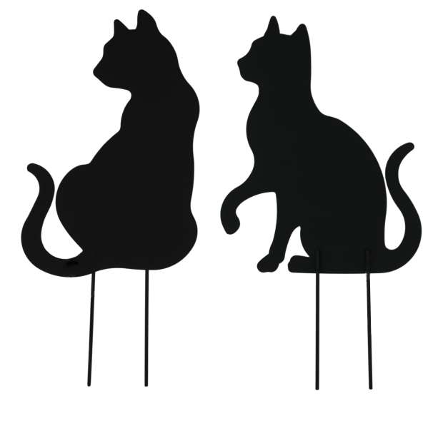 2er Set Bezaubernder Beetstecker Katze - Gartendekoration