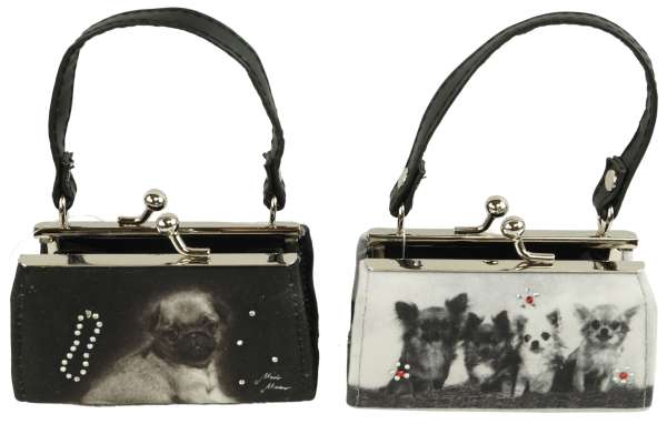 2er Set Liebliche Geldtasche Hund