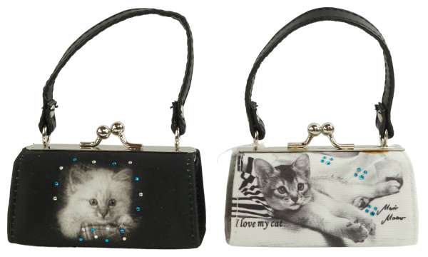 2er Set Liebliche Geldtasche Katze