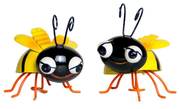 2er Set Süße Magnet Bienen ca. 10 cm - Dekofigur