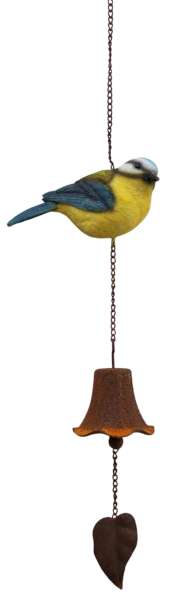 Niedlicher Hänger Türglocke Meise ca. 64 cm - Dekoration