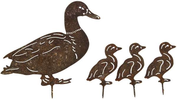 Beetstecker entzückende Entenfamilie