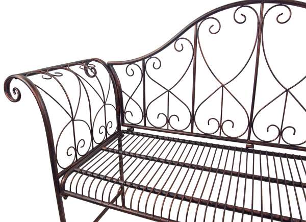 Elegante Gartenbank Eliza aus Metall – stilvoller Komfort für deinen Außenbereich