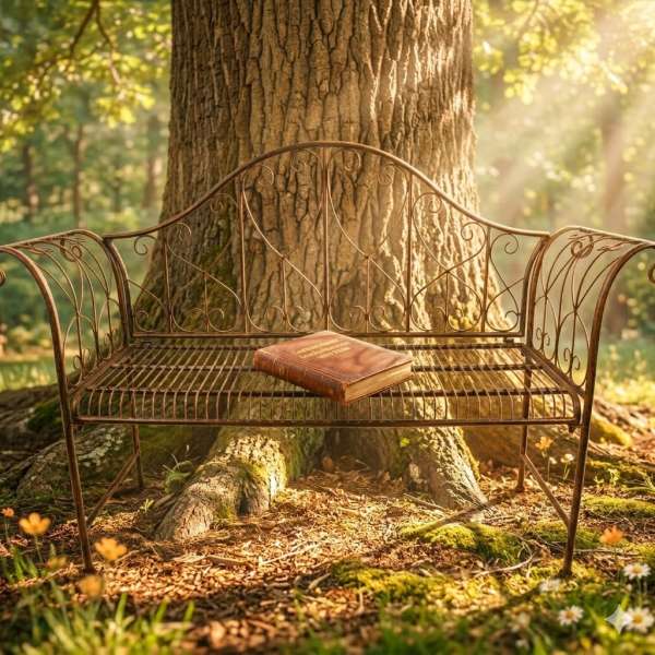 Elegante Gartenbank Eliza aus Metall – stilvoller Komfort für deinen Außenbereich