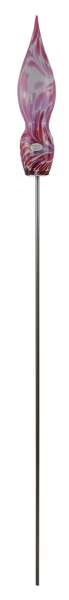 Einzigartige handgefertigte Glasspitze rosa ca. 155 cm - Gartendekoration