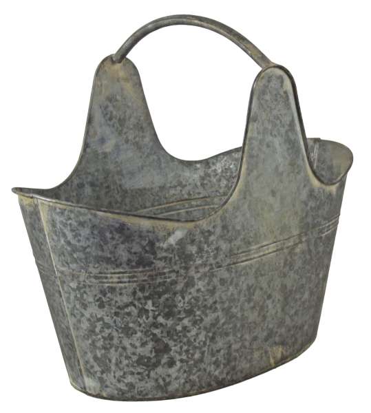 Vintage Metalleimer/ Pflanzeimer im rustikalen Landhausstil – vielseitig & dekorativ