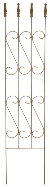 Gerades Rankgitter Palermo ca. 120 cm   hoch aus Metall