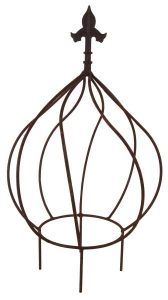 Rankhilfe in kunstvoller Zwiebelform