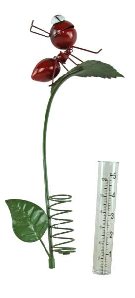 Niedlicher Regenmesser Ameise ca. 82,5 cm - Gartendekoration