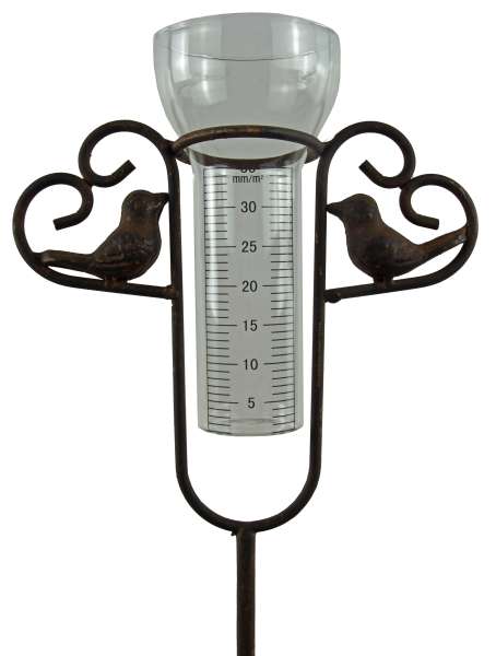 Elegante Regenmesser Vogel mit zwei Herzen