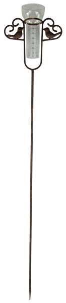 Elegante Regenmesser Vogel mit zwei Herzen