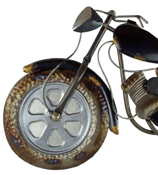 Stilvolles Wandbild Motorrad aus Metall - Dekoration